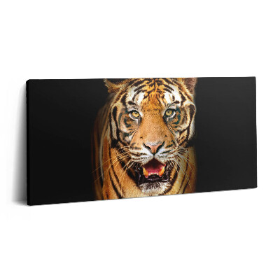 Vászonkép 140x70 Kifejező vad tigris macska