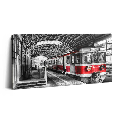 Vászonkép 140x70 Régi vasúti peron