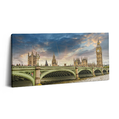 Vászonkép 140x70 Londoni építészeti tájkép