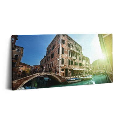Vászonkép 140x70 Velence gyönyörű utcái a napsütésben