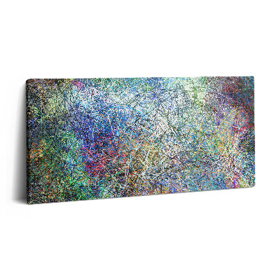 Vászonkép 140x70 Színes vonalak kifejező absztrakciója