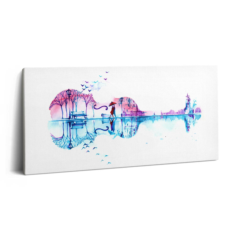 Vászonkép 140x70 Festmény egy celadon egy parkkal