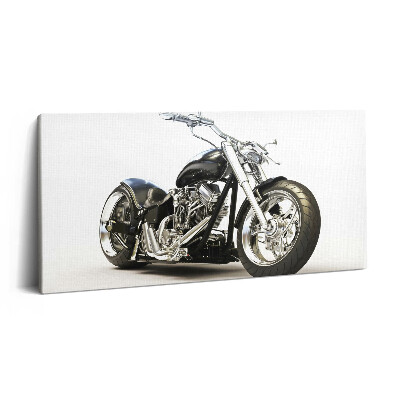 Vászonkép 140x70 Fekete motorkerékpár