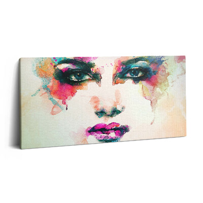 Vászonkép 140x70 Egy nő absztrakt arca