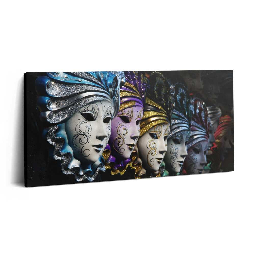 Vászonkép 140x70 Velencei maszkok