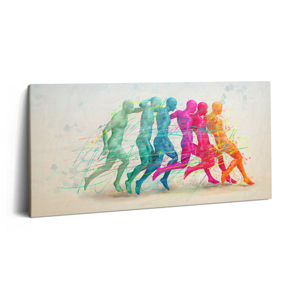 Vászonkép 140x70 Színes emberek