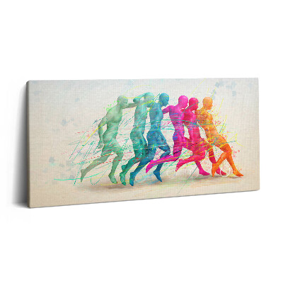 Vászonkép 140x70 Színes emberek