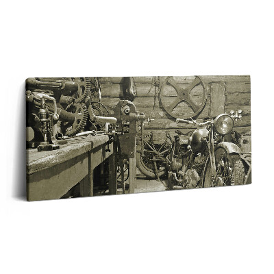 Vászonkép 140x70 Régi motorkerékpárok