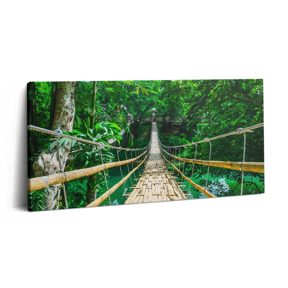 Vászonkép 140x70 Híd az erdőben a Fülöp-szigeteken