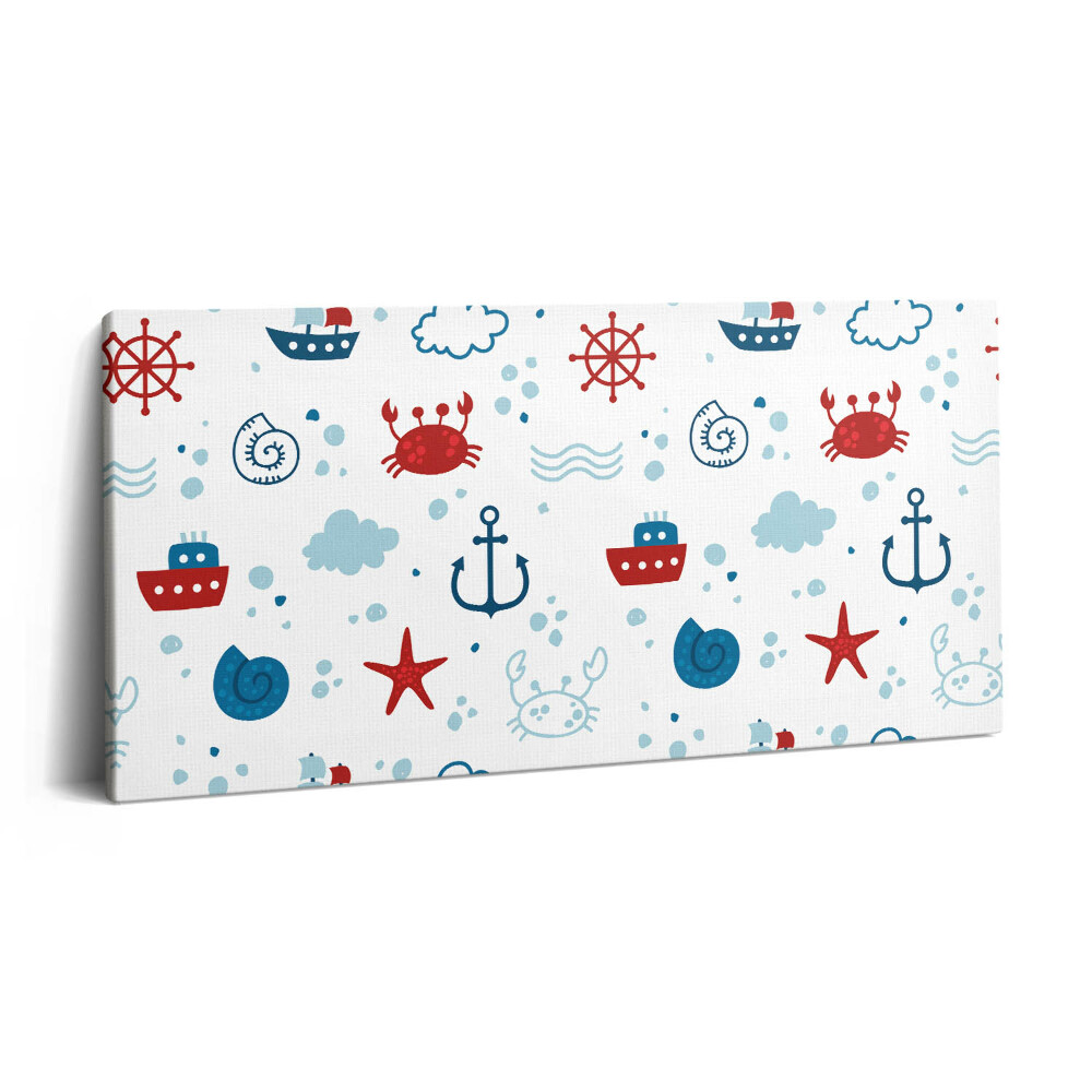 Vászonkép 140x70 Tengeri tengeri minták
