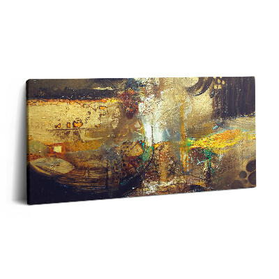 Vászonkép 140x70 Festett színes absztrakció