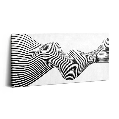 Vászonkép 140x70 Lineáris optikai művészet