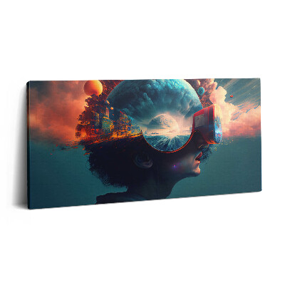 Vászonkép 140x70 Futurisztikus virtuális világ