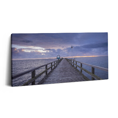 Vászonkép 140x70 Móló a Balti-tengeren