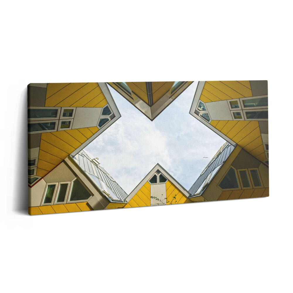 Vászonkép 140x70 Rotterdami házak