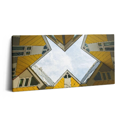 Vászonkép 140x70 Rotterdami házak