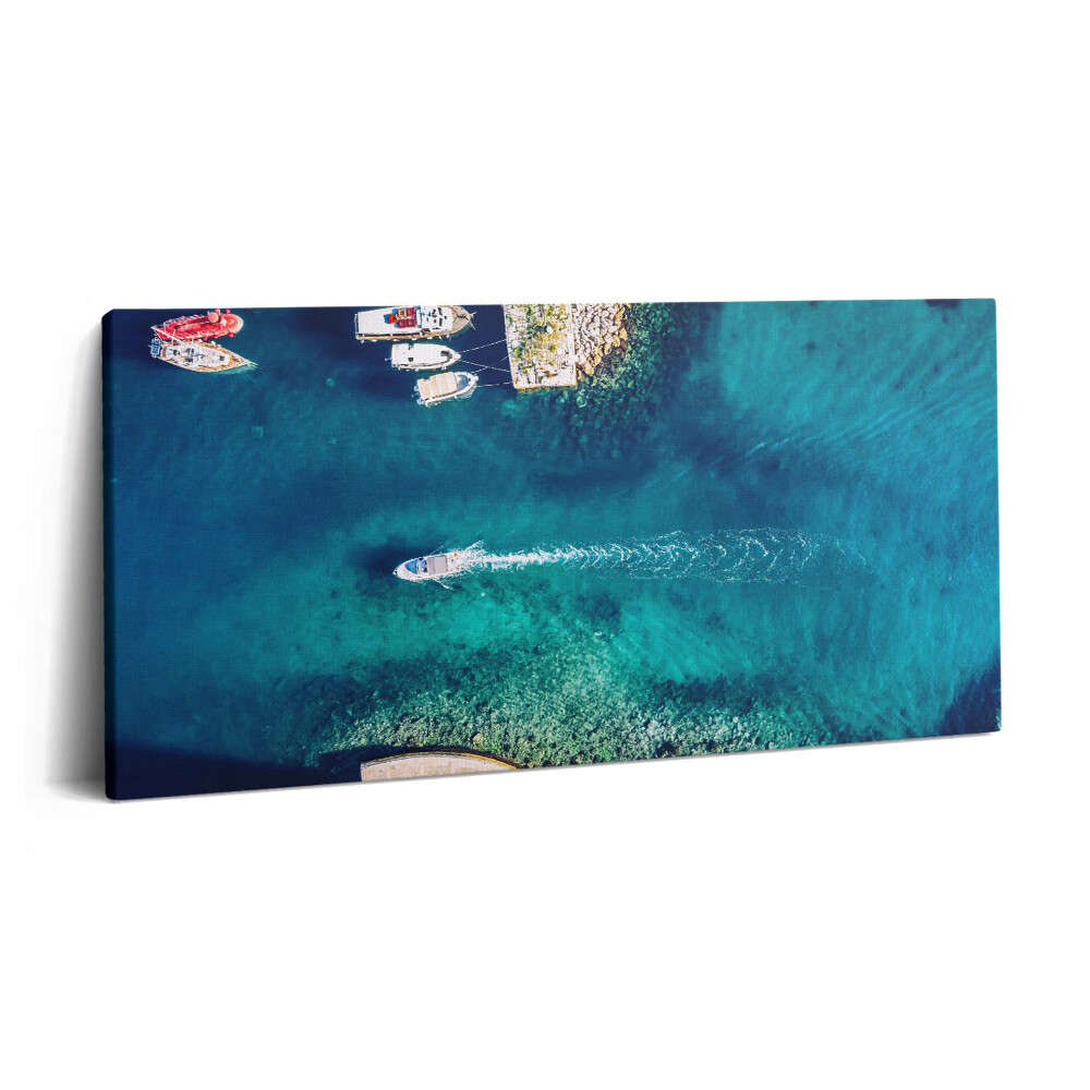 Vászonkép 140x70 Csónakok a tengeren