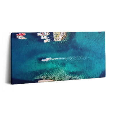 Vászonkép 140x70 Csónakok a tengeren