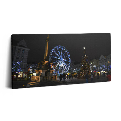 Vászonkép 140x70 Karácsonyi vásár Ostravában