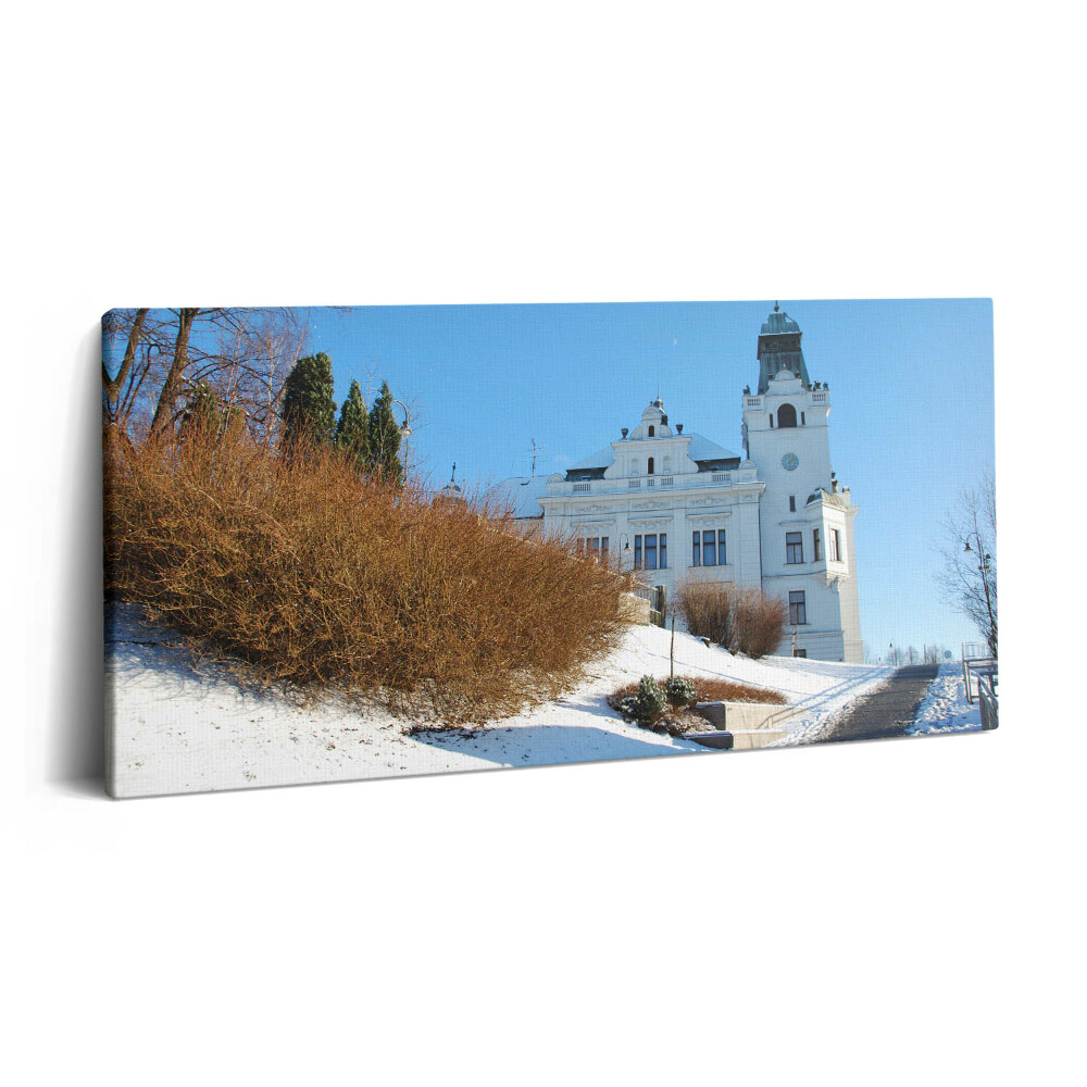 Vászonkép 140x70 Ostrava városa télen