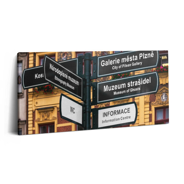Vászonkép 140x70 Pilseni jelző