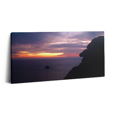 Vászonkép 140x70 Kőfej