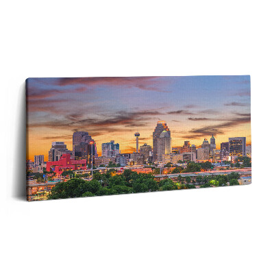 Vászonkép 140x70 San Antonio naplementében