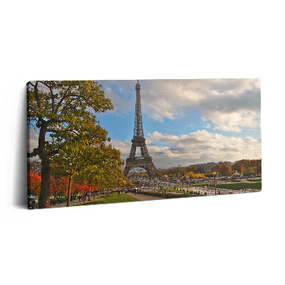 Vászonkép 140x70 Ősz Franciaországban Eiffel-torony