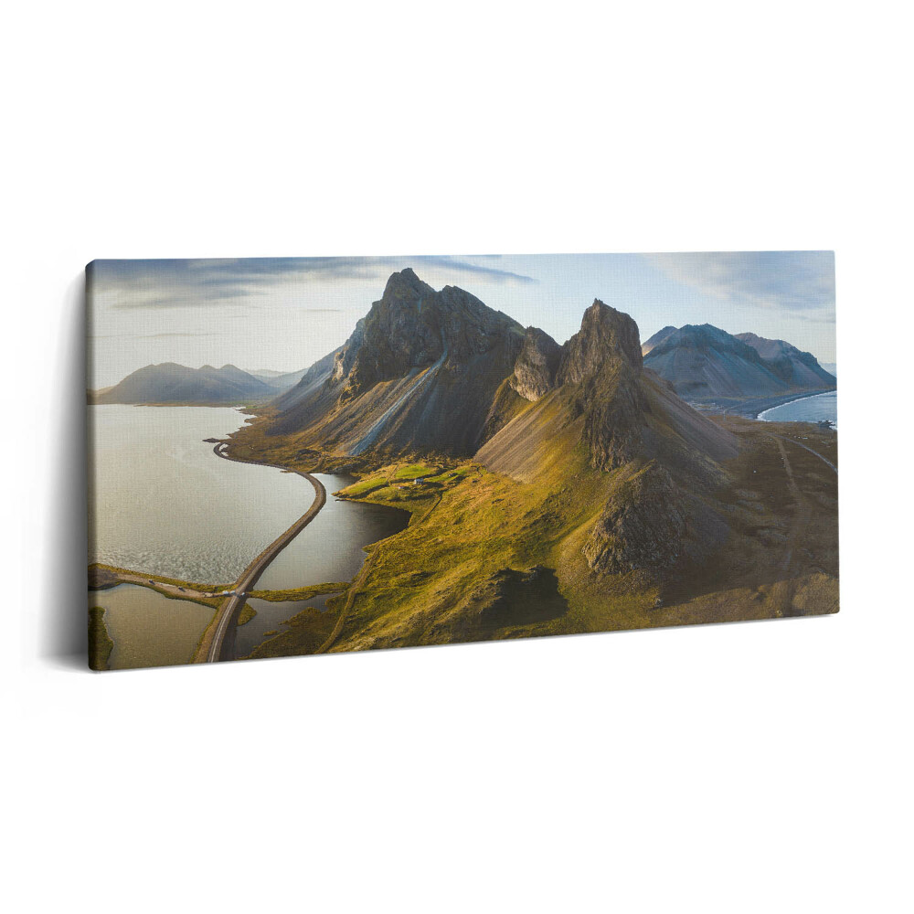 Vászonkép 140x70 Festői út Izlandról