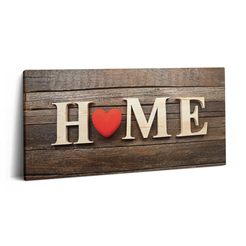 Vászonkép 140x70 Felirat otthon