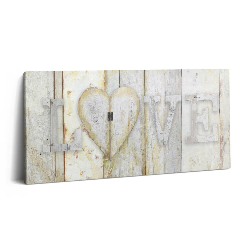 Vászonkép 140x70 Szerelem felirat