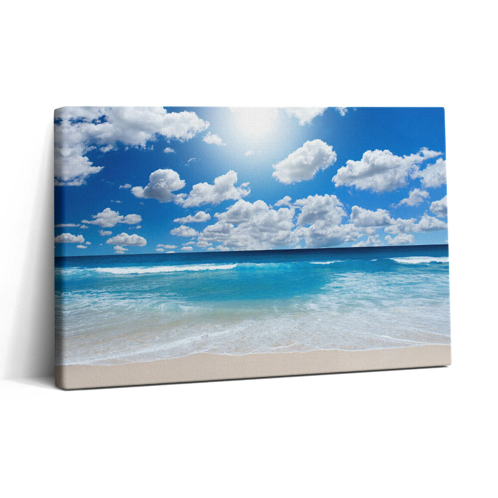 Vászonkép nyomtatás 30x20 Nagy tengerpart és horizont