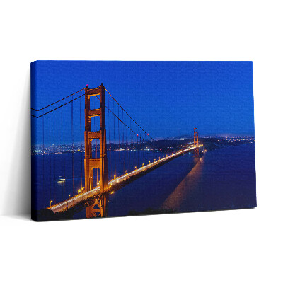 Vászonkép nyomtatás 30x20 A Golden Gate híd látképe