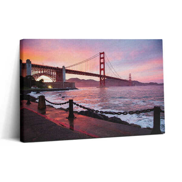 Vászonkép nyomtatás 30x20 Kilátás a Golden Gate hídra