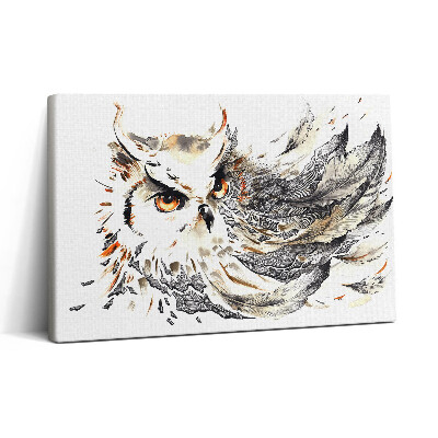 Vászonkép nyomtatás 30x20 Bagoly a bölcsesség és a tudomány szimbóluma