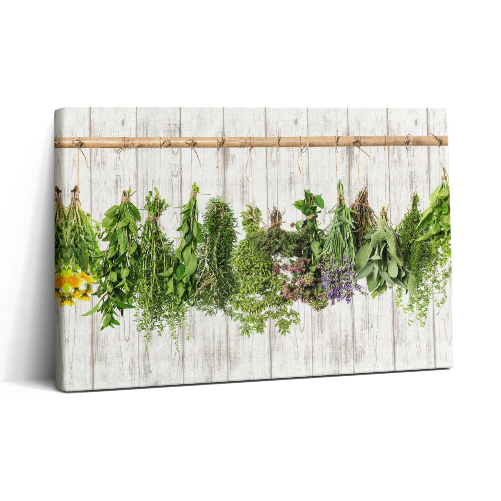 Vászonkép nyomtatás 30x20 Szárított gyógynövények és növények