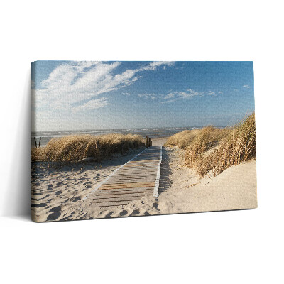 Vászonkép nyomtatás 30x20 Tengerpart és kilátás a tengerre