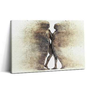 Vászonkép nyomtatás 30x20 Absztrakt emberek és homok