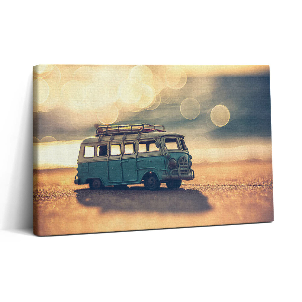 Vászonkép nyomtatás 30x20 Lakókocsi a tengerparton