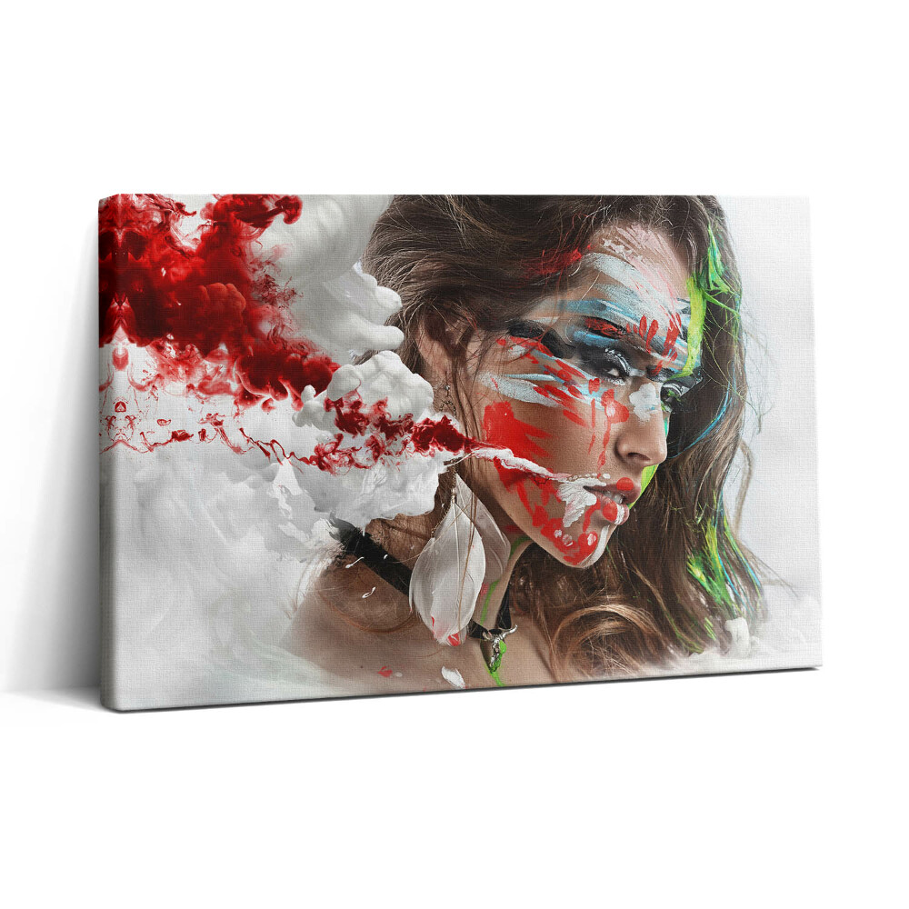 Vászonkép nyomtatás 30x20 Egy indiai nő portréja