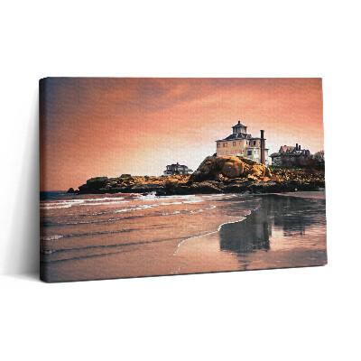 Vászonkép nyomtatás 30x20 Sherman tengerparti háza