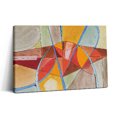 Vászonkép nyomtatás 30x20 Művészet - narancssárga ólomüveg