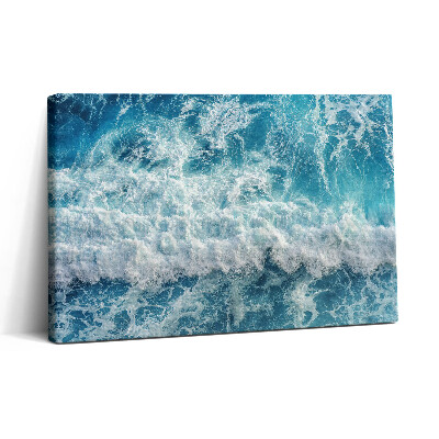 Vászonkép nyomtatás 30x20 Madártávlatból az óceán hullámai