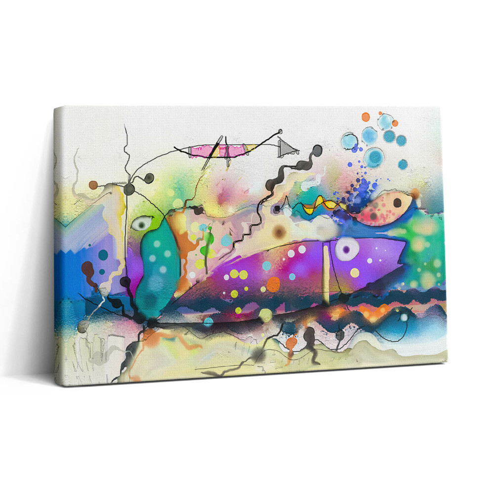 Vászonkép nyomtatás 30x20 Halak képe a tengerben