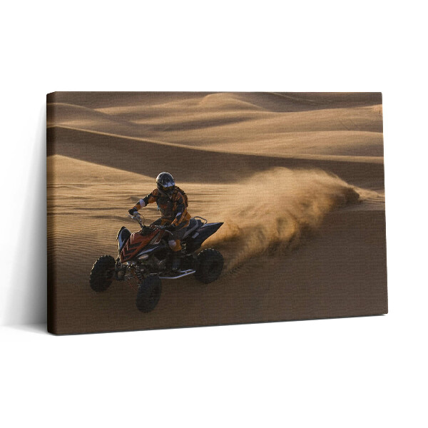 Vászonkép nyomtatás 30x20 ATV-túra a sivatagban