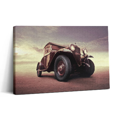 Vászonkép nyomtatás 30x20 Szüreti stílusú autó