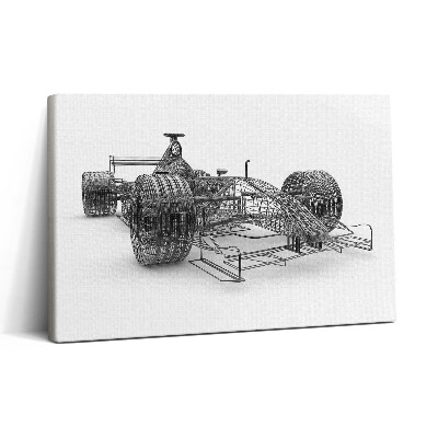 Vászonkép nyomtatás 30x20 Az F1-es autó műszaki kialakítása