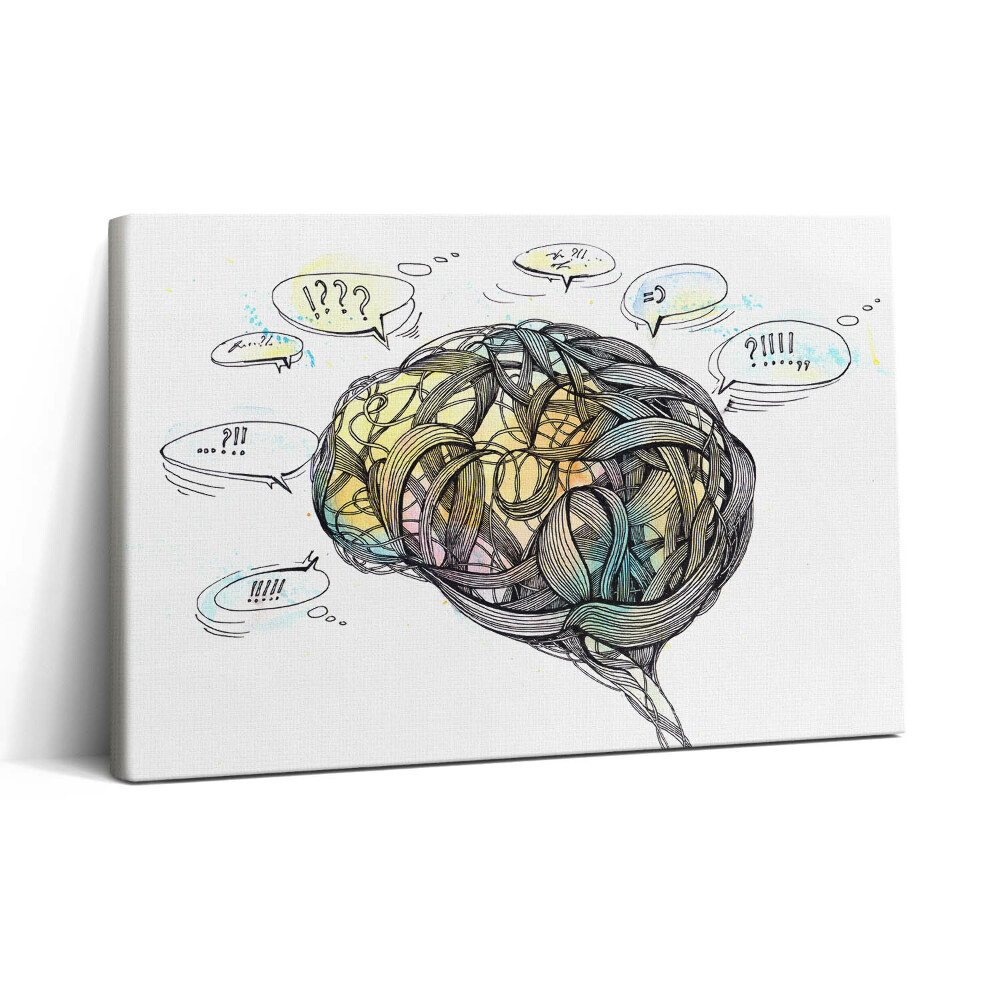 Vászonkép nyomtatás 30x20 Az agy művészi ábrázolása