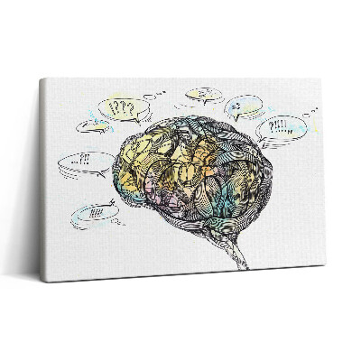 Vászonkép nyomtatás 30x20 Az agy művészi ábrázolása