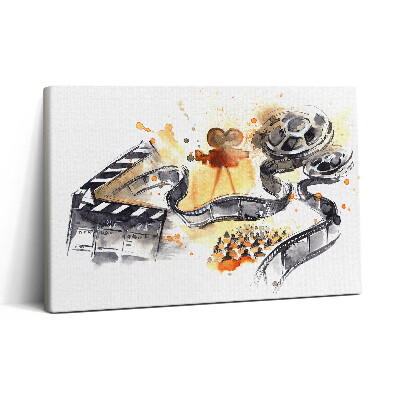 Vászonkép nyomtatás 30x20 Fényképek - fényképezőgép és film